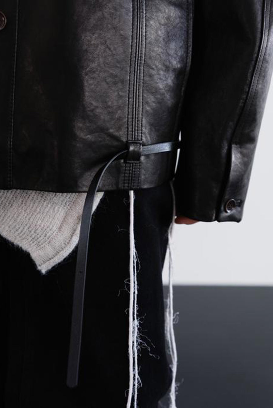 Oversized Leather Jacket