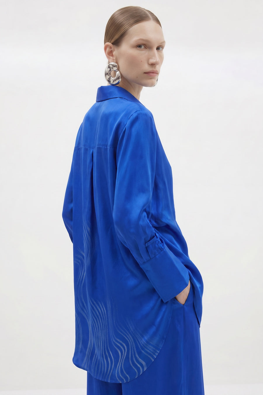 Fabrics of Colours - Sophie Button up Silk Shirt