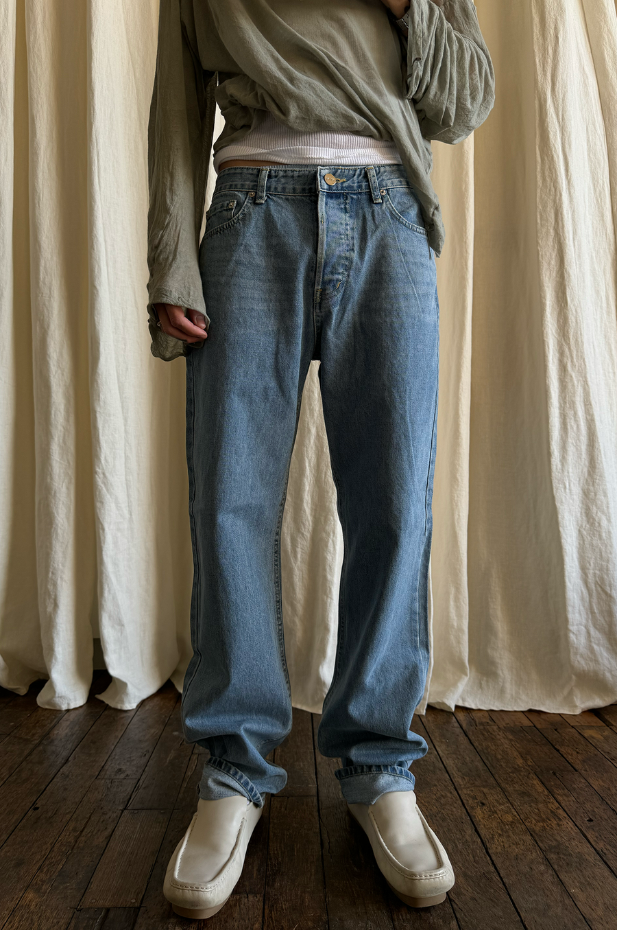 Medium Wash Boyfriend Jean