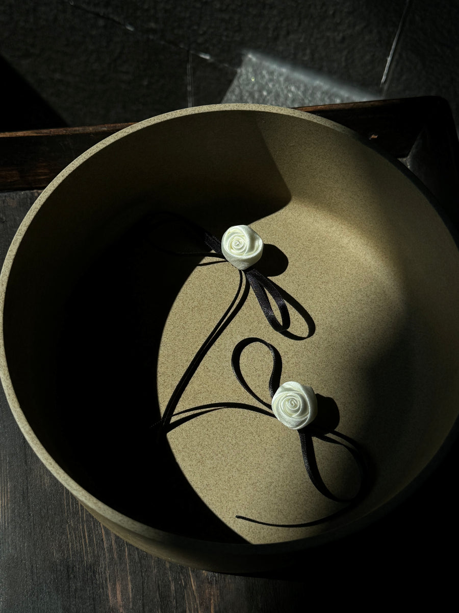 Rose Bow Earrings