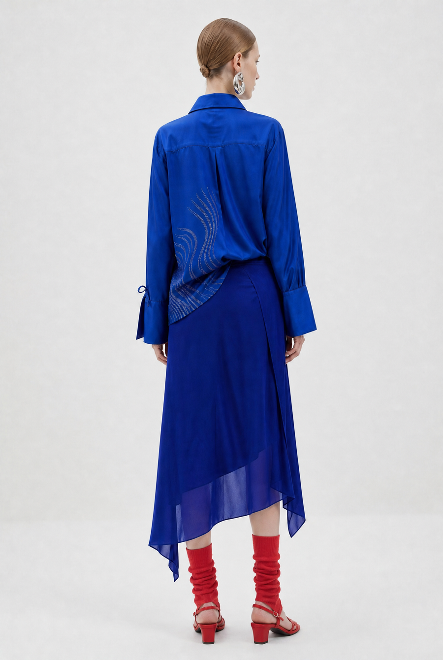Fabrics of Colours - Sophie Button up Silk Shirt