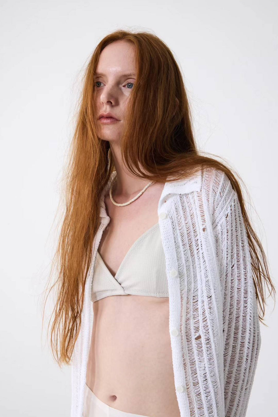 Loose Knit Long Sleeve Top With Overlay Skirt