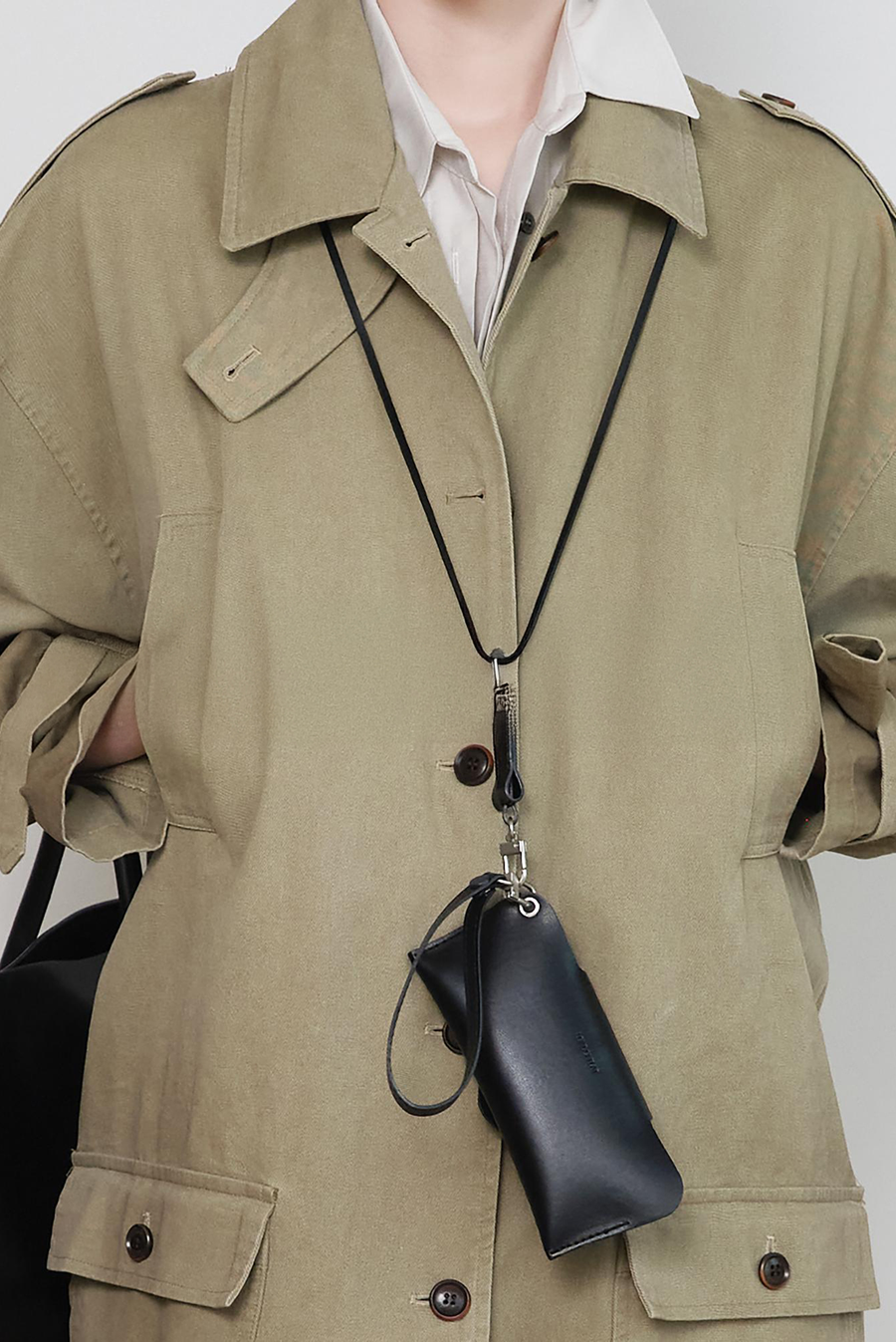 Lightweight Layered Button-Up Shirt - Cream