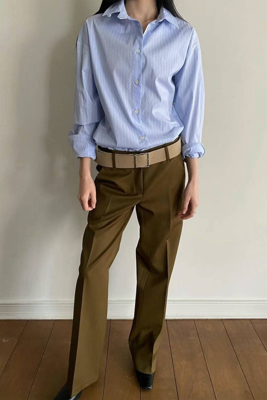 Low Rider Trousers - Dark Khaki