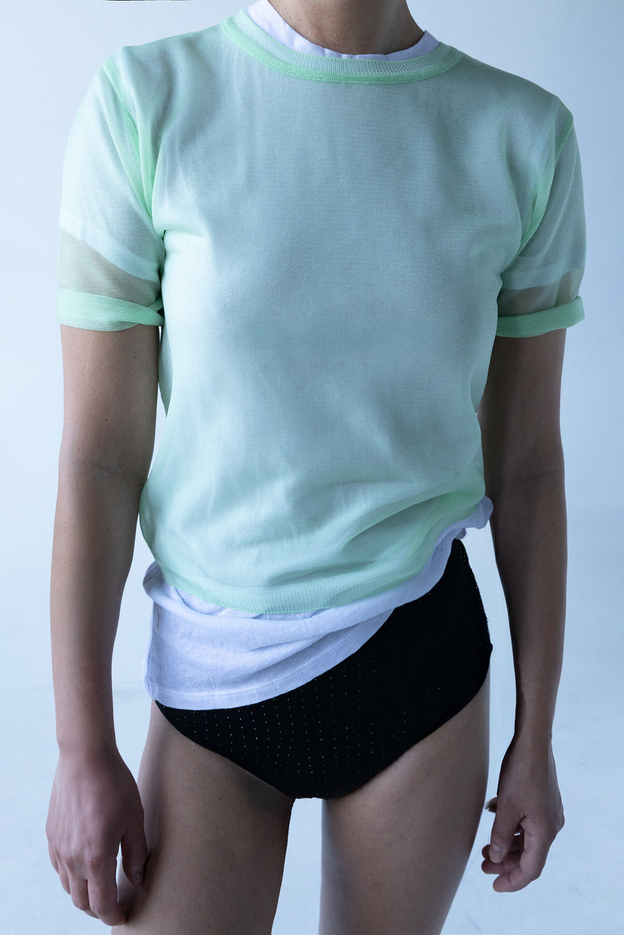 Sheer Mesh T - Mint