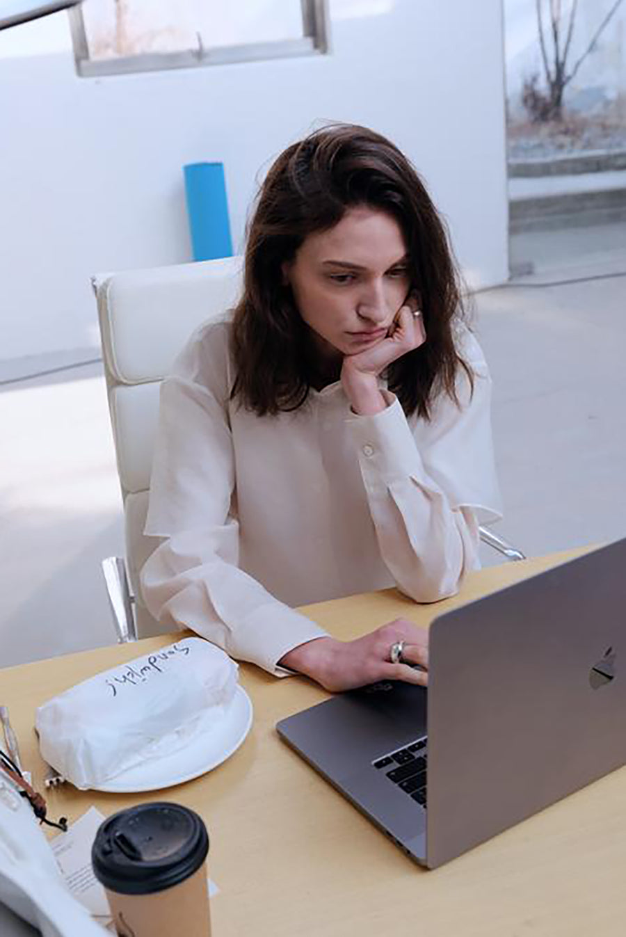 Sheer Short Sleeve Top - White