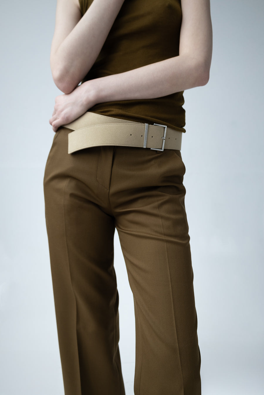 Low Rider Trousers - Dark Khaki
