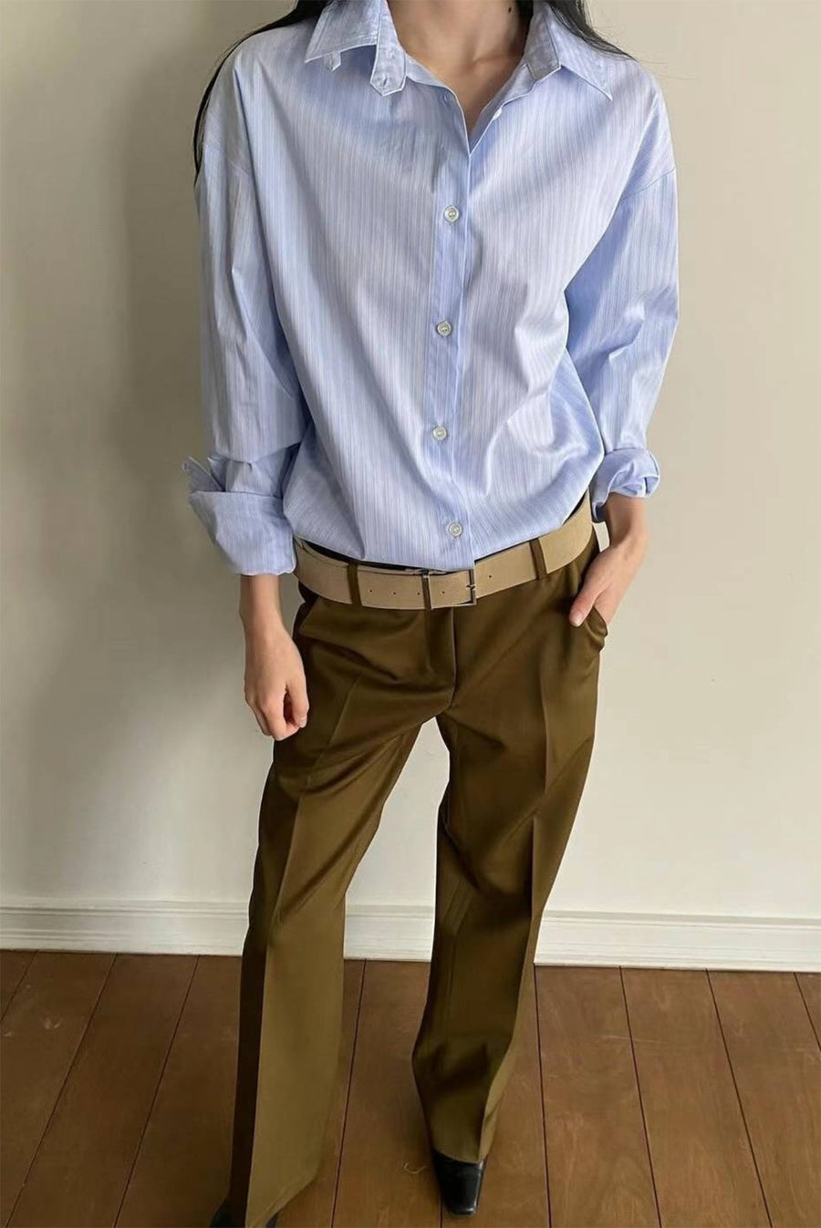Low Rider Trousers - Dark Khaki