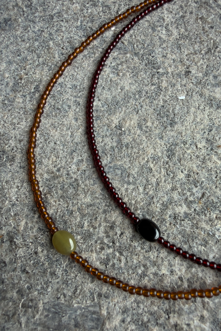 Bossa Beaded Necklace – Brown