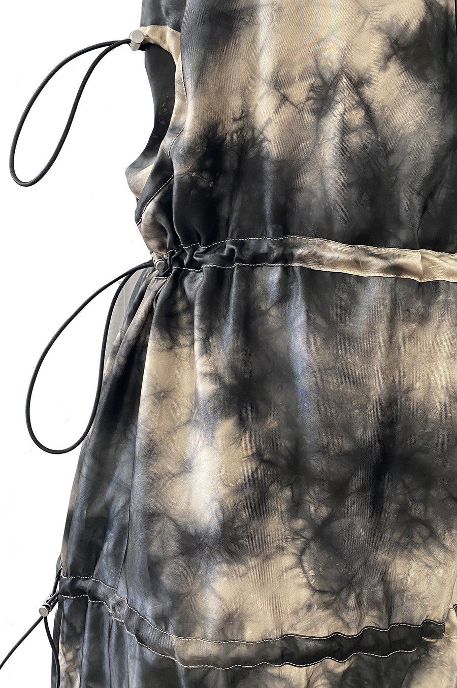 Leo - Shideh Tie Dye Viscose Gathered Long Skirt / Dress
