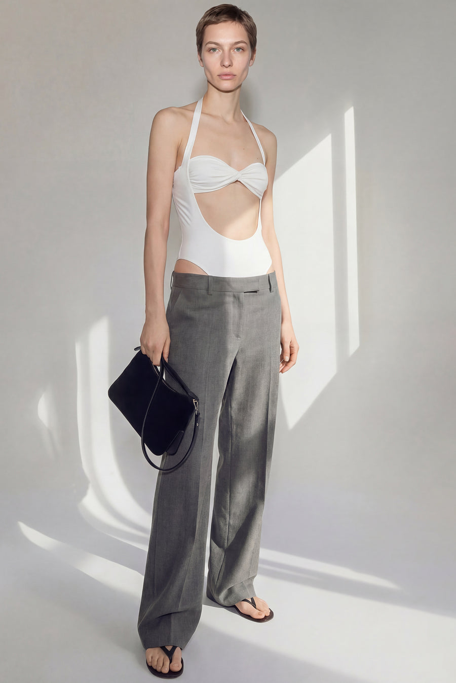 Beaufille - Baes Halter Bodysuit - White