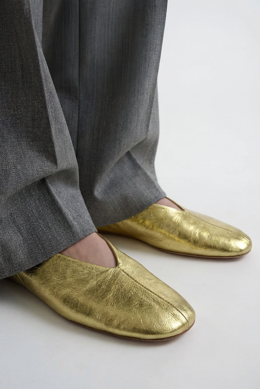 Gold Ballerina Flats