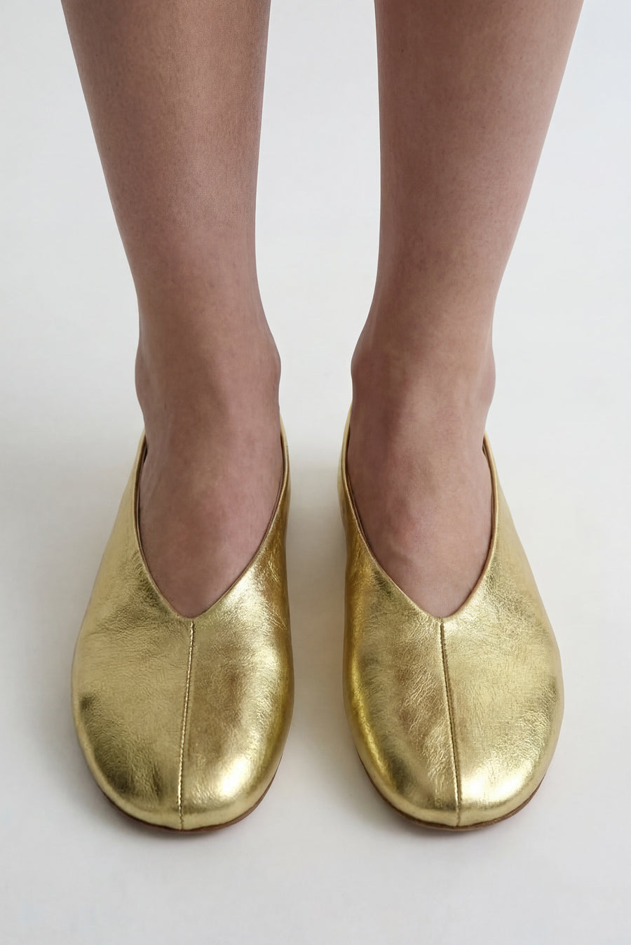 Gold Ballerina Flats