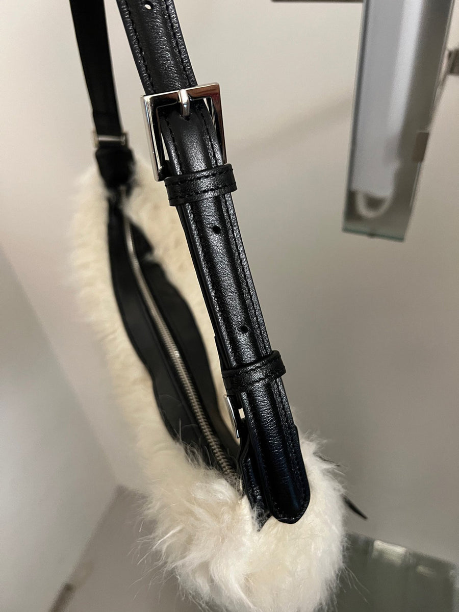 Shearling Contrast Bag