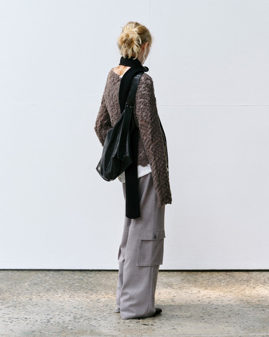 Textured Bubbled Knit - Gray