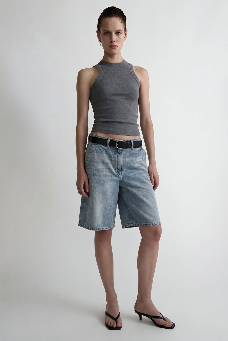 Denim Jorts - Light-wash Jean Shorts