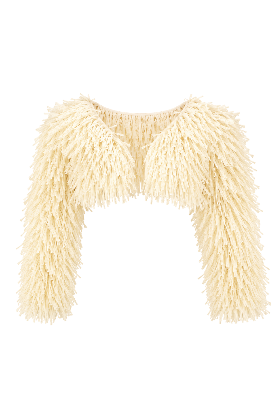 Nia Thomas - Raffia Bolero Jacket - Ivory