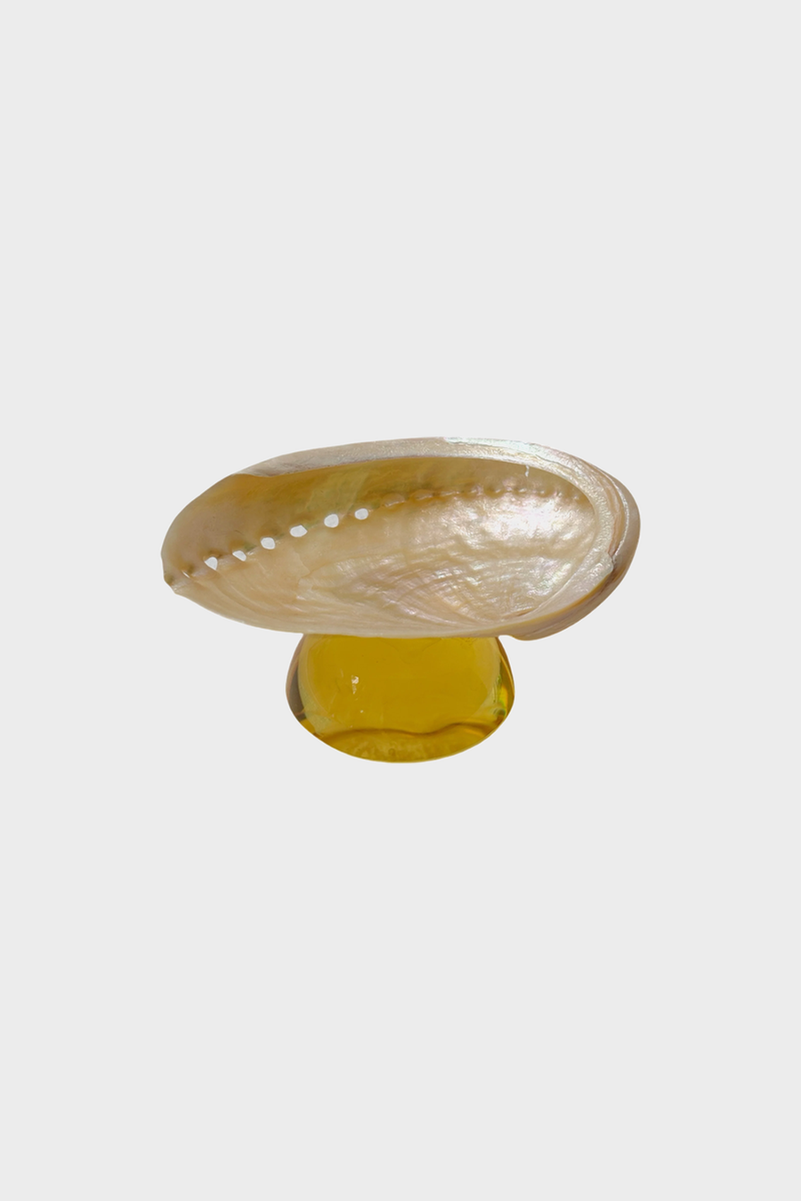 Abalone Shell Stemmed Cup – Yellow