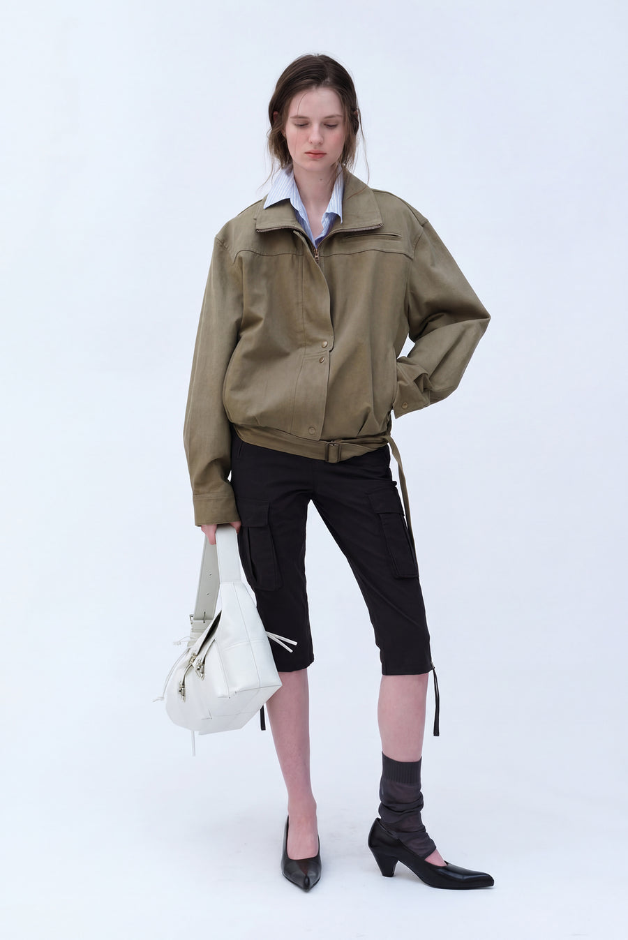 Utility Capri Pants - Black