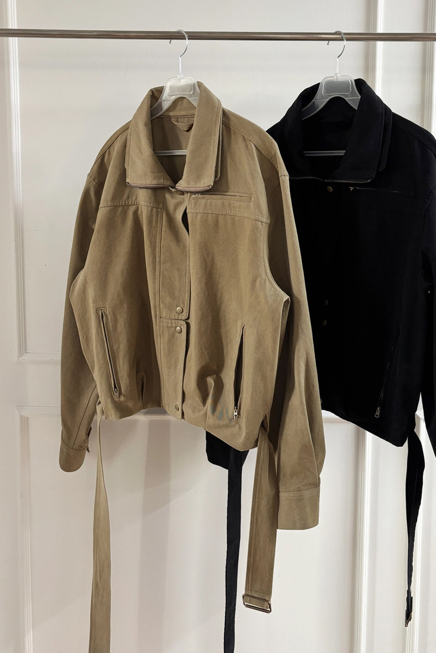 Washed Coach Jacket - Khaki