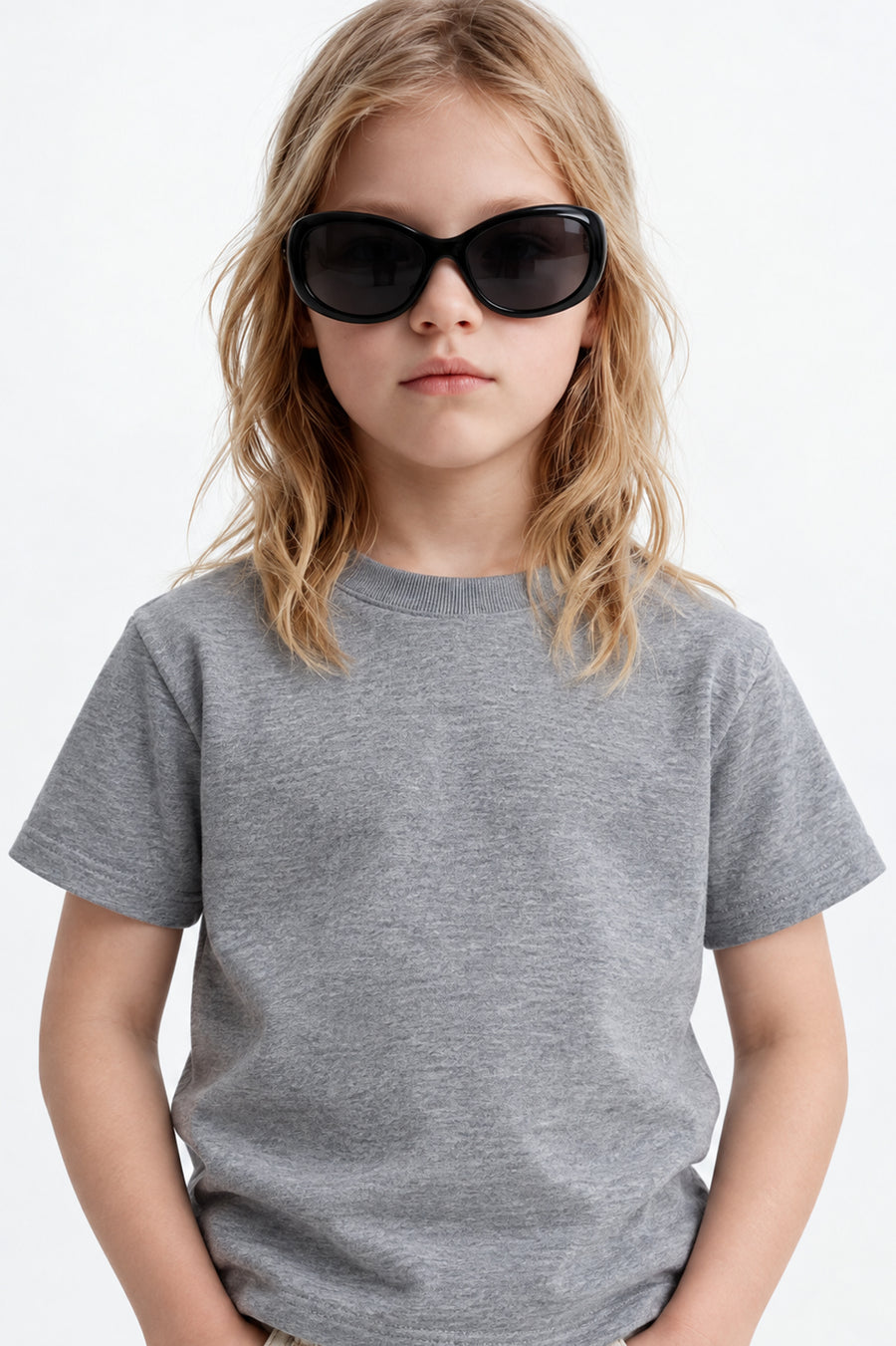 Kids - Solid Short-Sleeve Tee – Grey