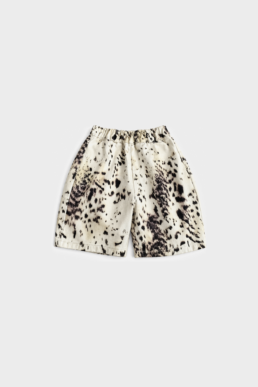 Kids - Leopard Print Elastic-Waist Shorts – Cream