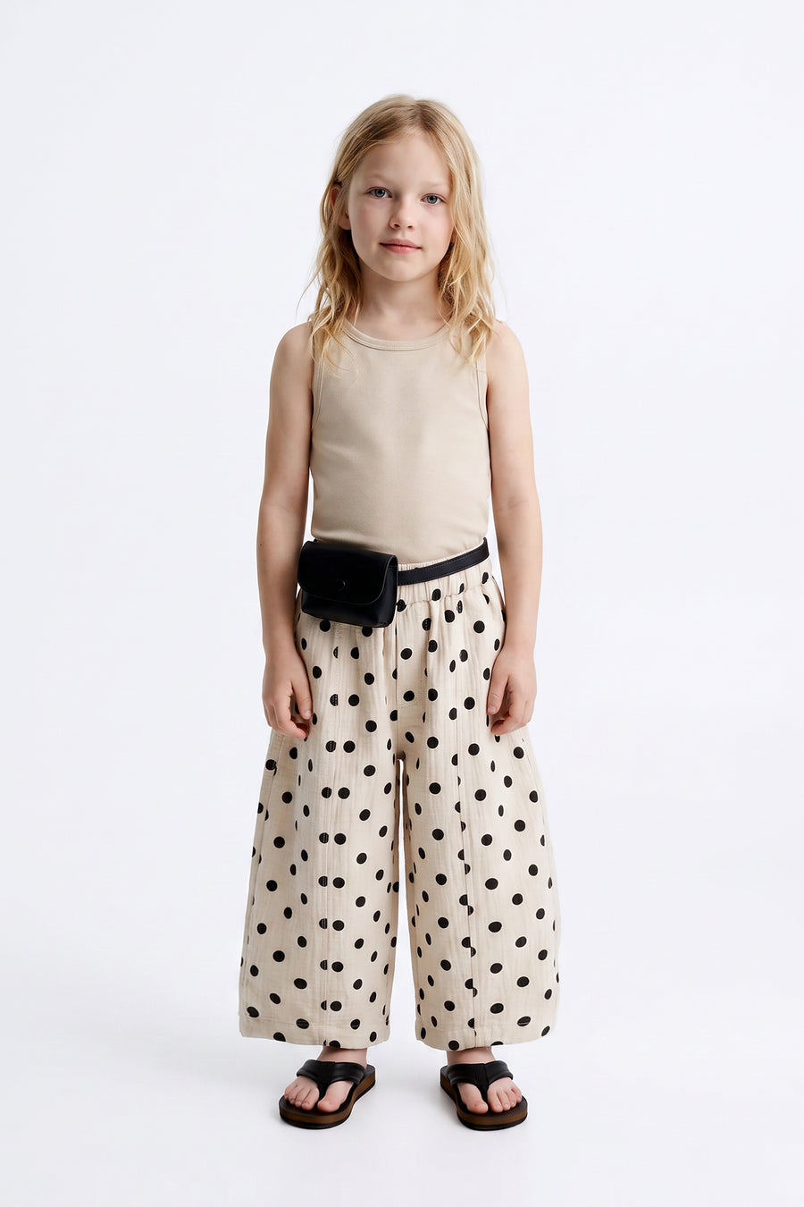 Kids - Polka Dot Balloon-Leg Pants