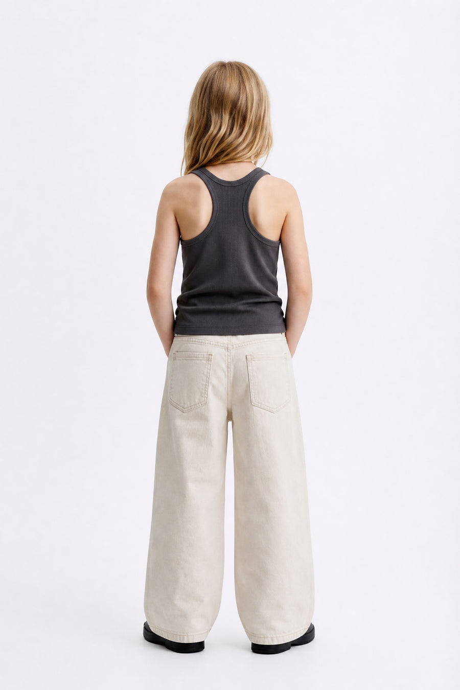 Kids - Racerback Tank - Charcoal