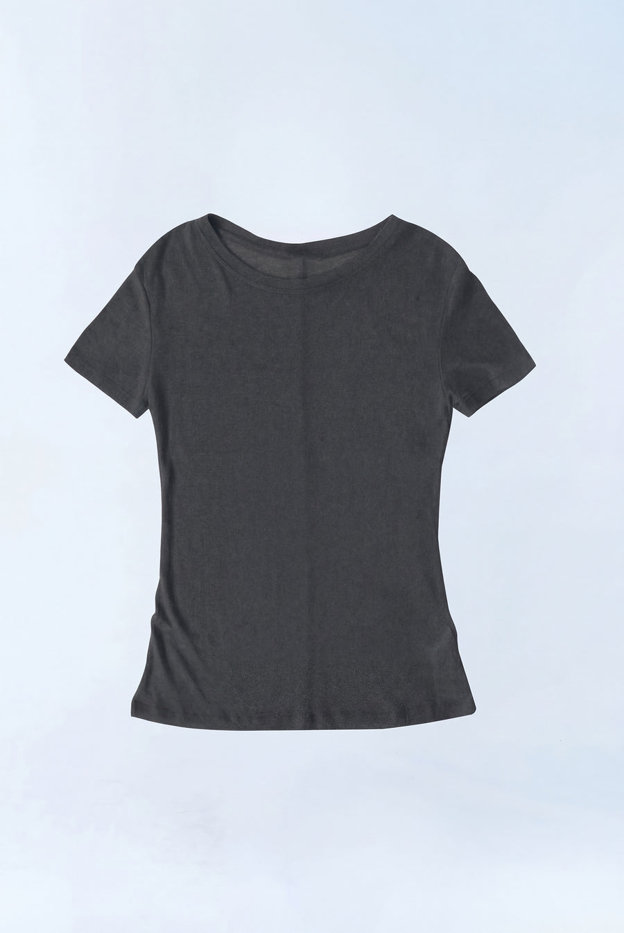 Sheer Short Sleeve T-Shirt - Gray