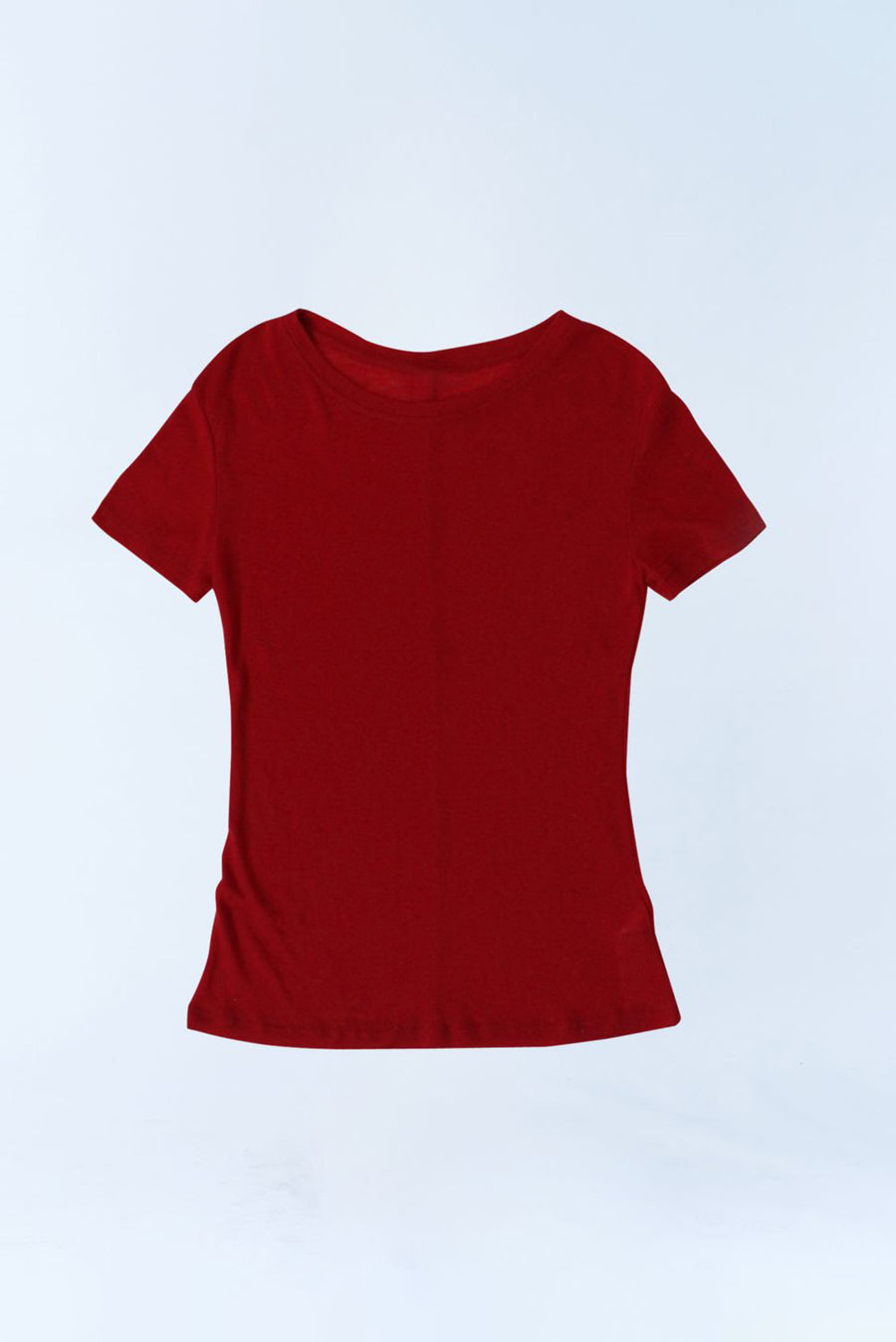 Sheer Short Sleeve T-Shirt - Red