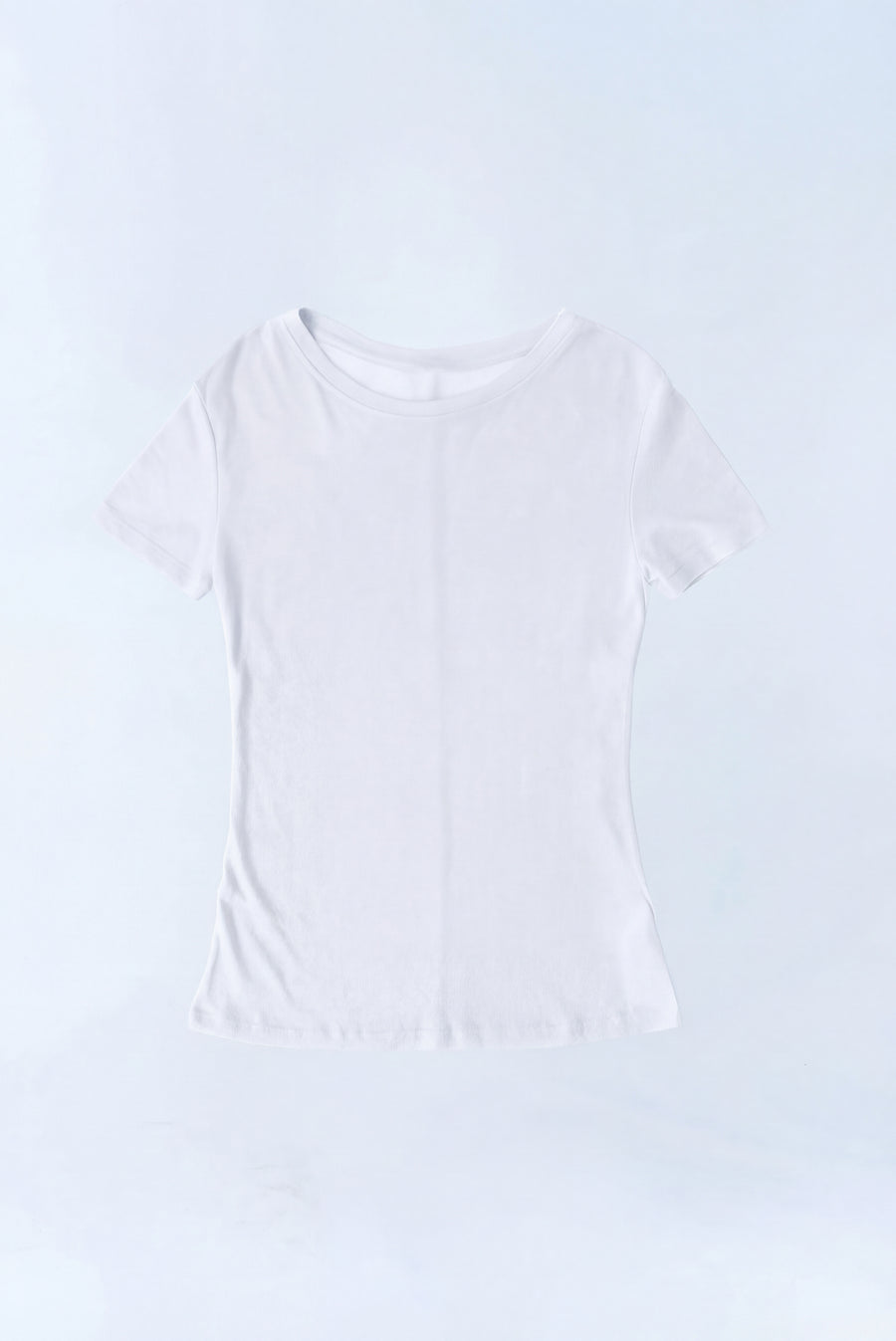 Sheer Short Sleeve T-Shirt - White