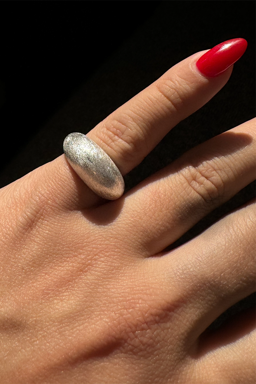 Shimmer Dome Ring - Silver