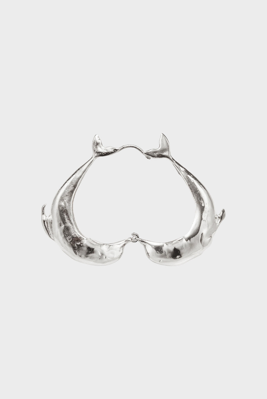 Los Delfines Hoop - Silver