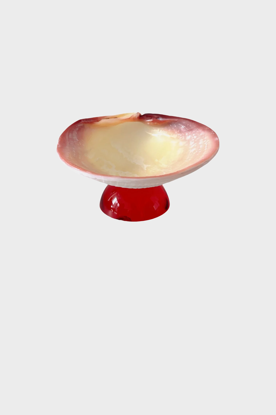 Snow Frog Shell Stemmed Cup – Red