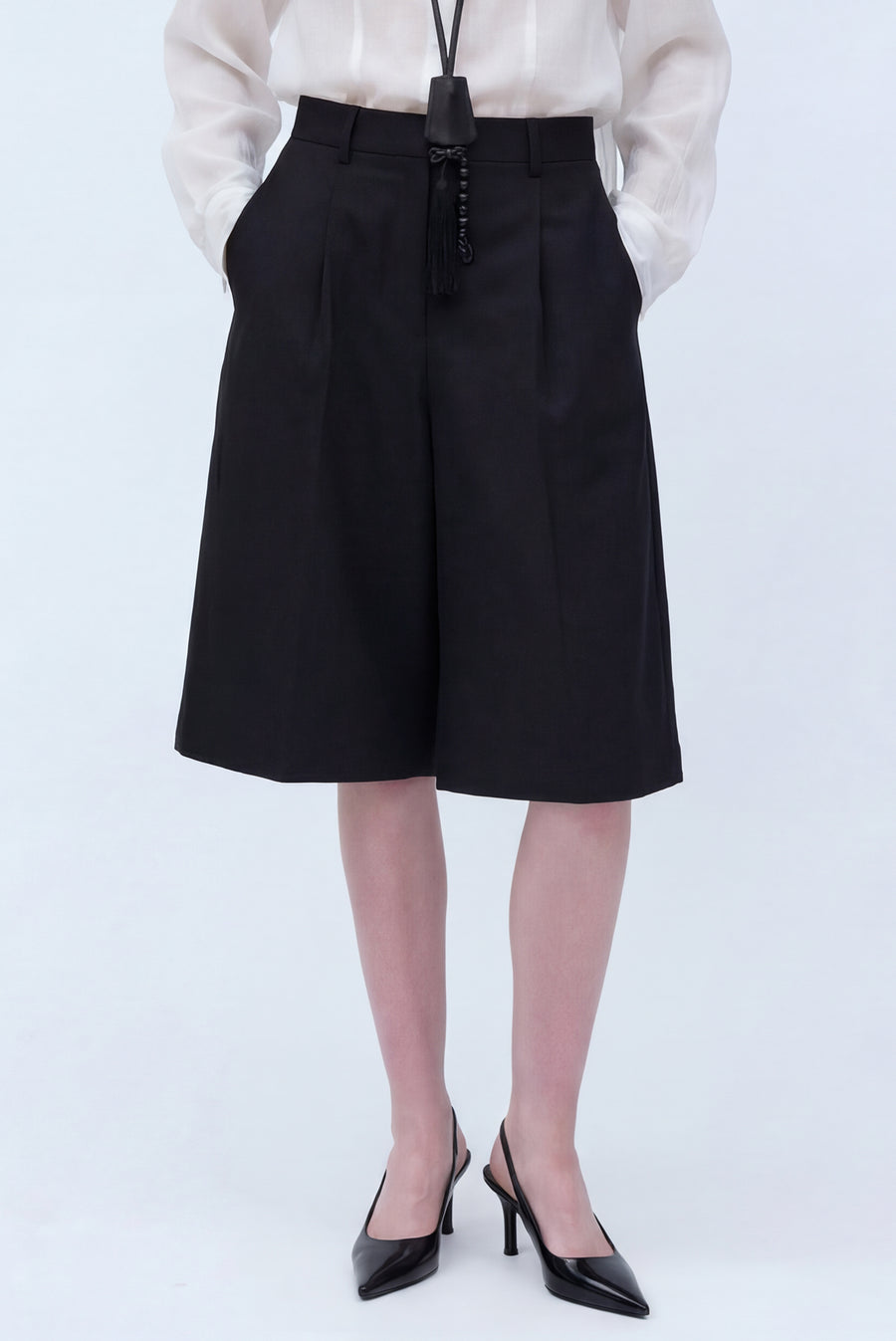 Tailored Bermuda Shorts - Charcoal