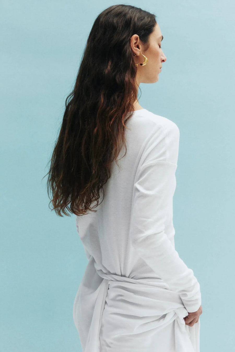 Los Delfines Hoop - Gold