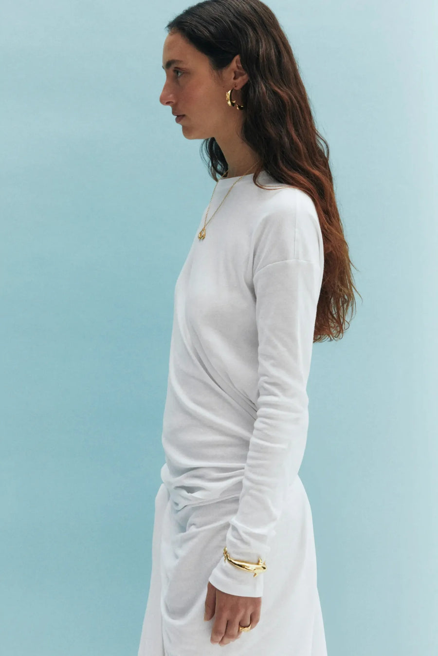 Los Delfines Hoop - Gold