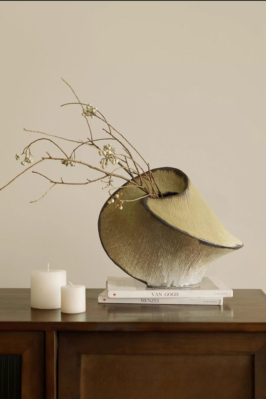 Spiral Vase - Chartreuse