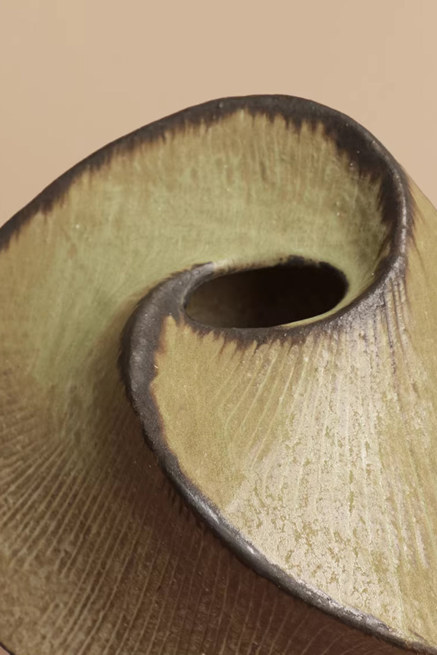 Spiral Vase - Chartreuse