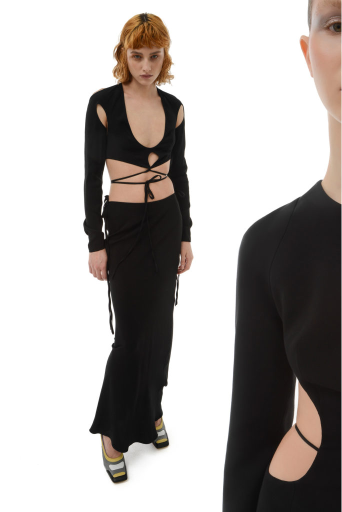 Lado Bokuchava - Low Rise Skirt - Black