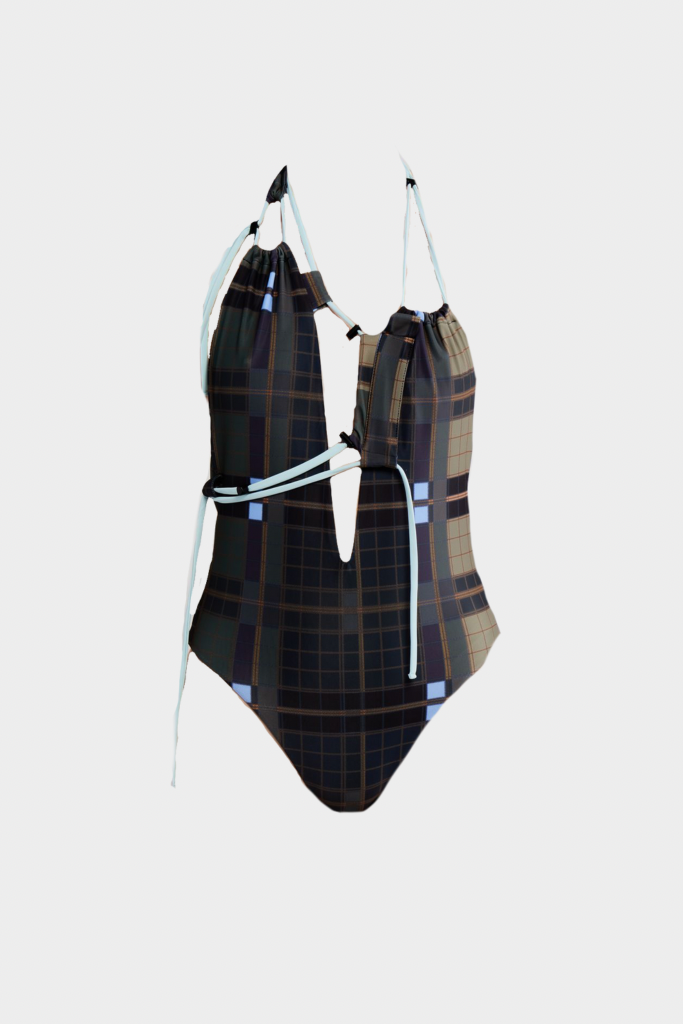 Ottolinger - Knitted Lace Swimsuit - Plaid