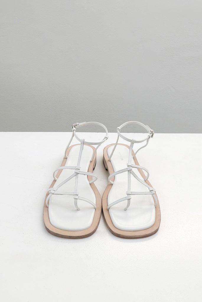 Low Classic - Middle Strap Sandals - White