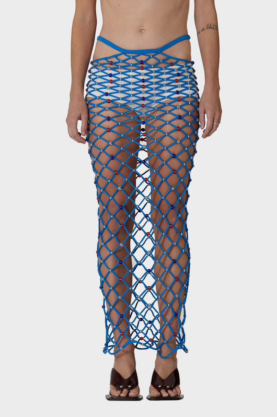 Paris Georgia - Glass Beaded Net Skirt