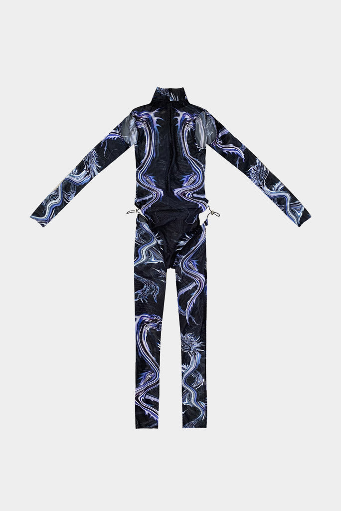 Leo - Sky High Catsuit - Black