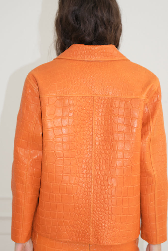 Saks Potts -  Sarah Blazer - Orange Croc