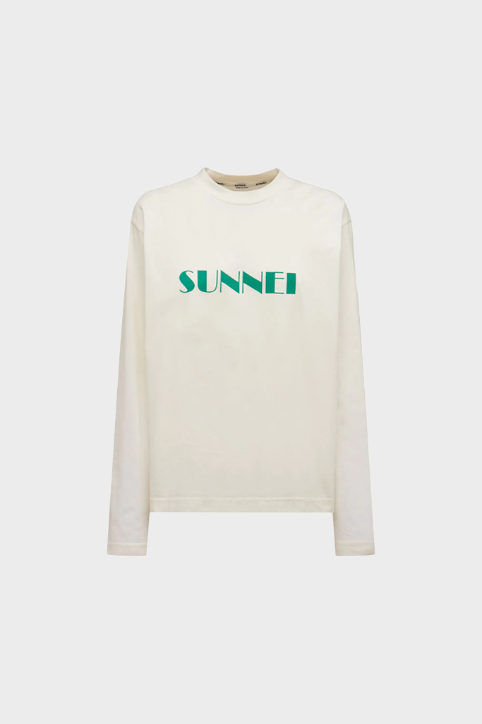 Sunnei - Big Logo Classic Longsleeve - White