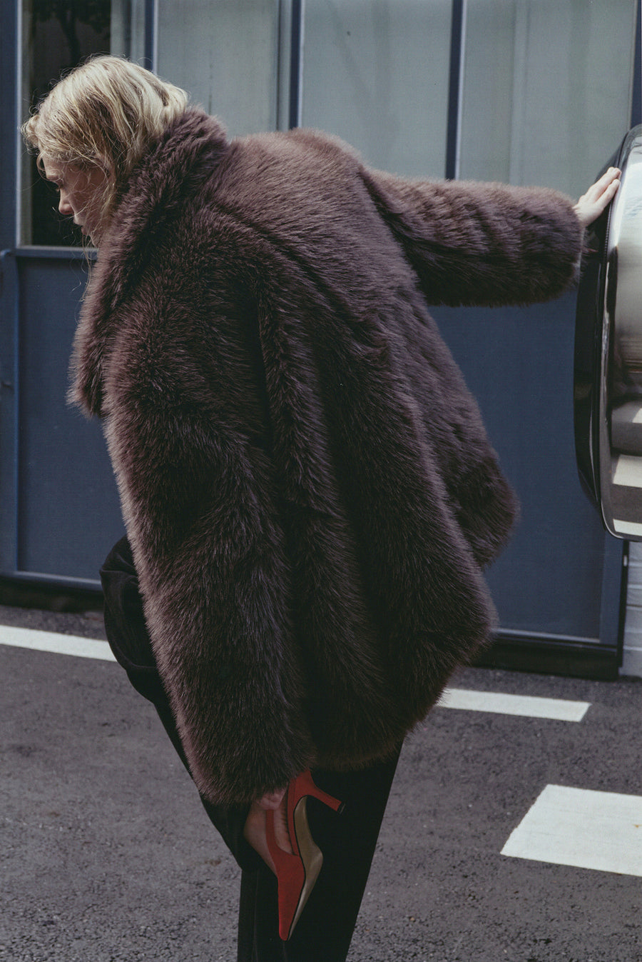 Minky Fur Coat - Brown