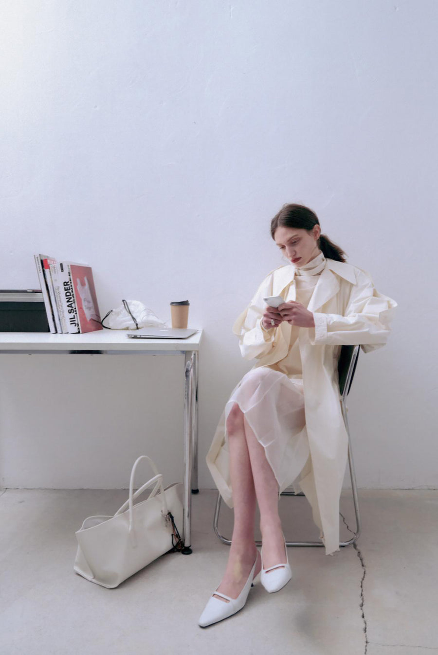 Lightweight Cream Trench Coat