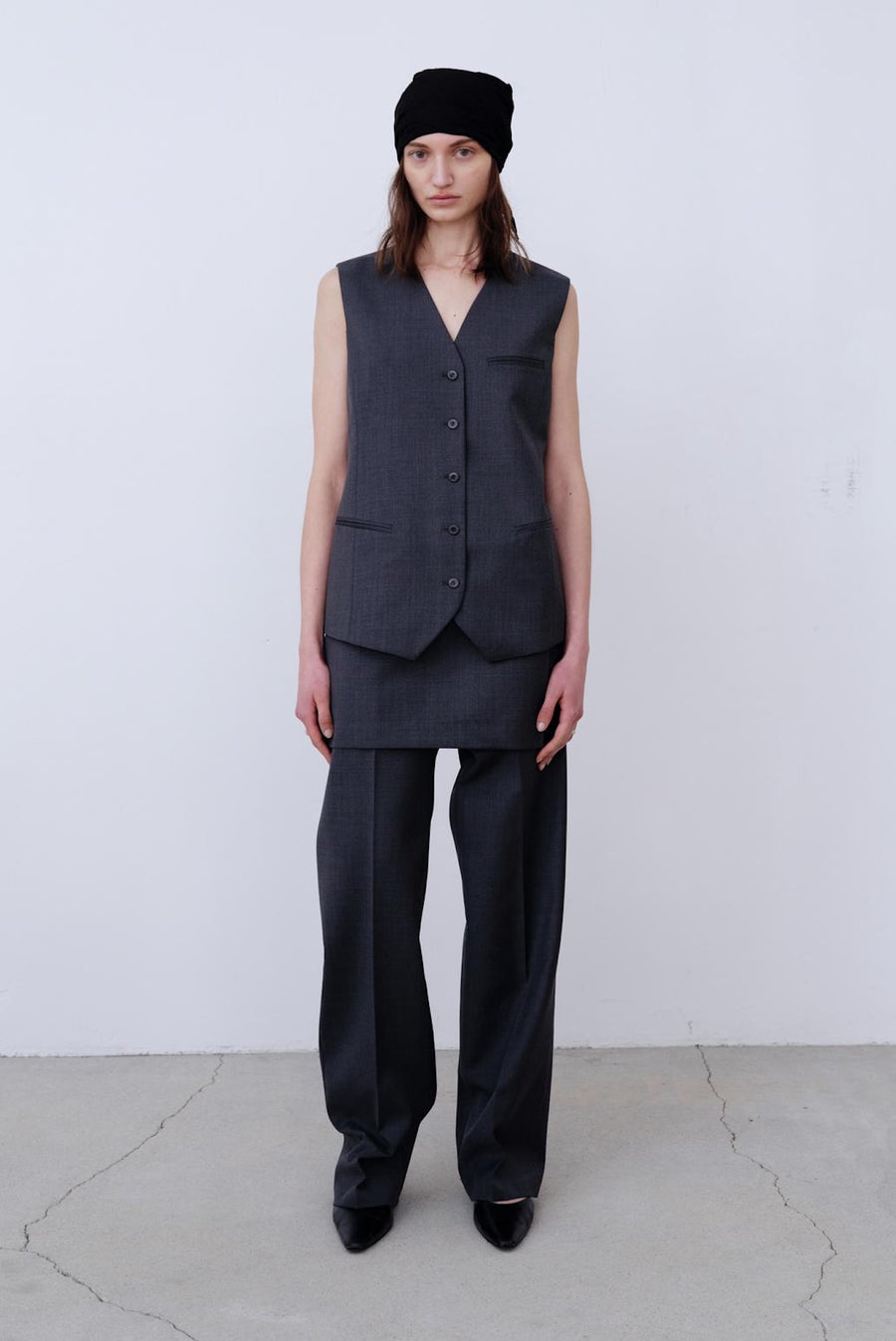 Charcoal Suit Vest