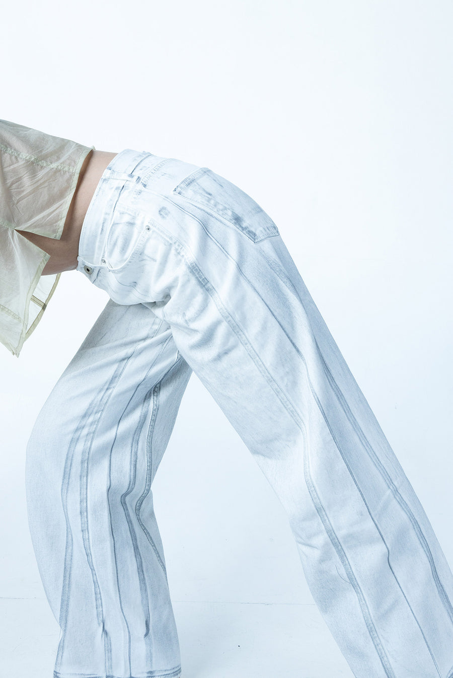 Fade Print Jeans - White